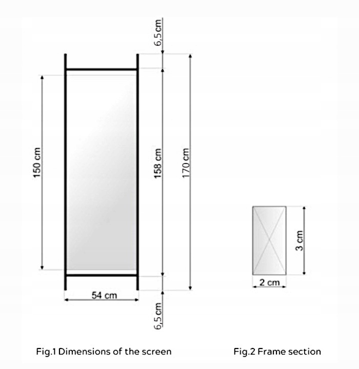 Wymiary skrzydła parawanu wymiary parawanu - grafika
